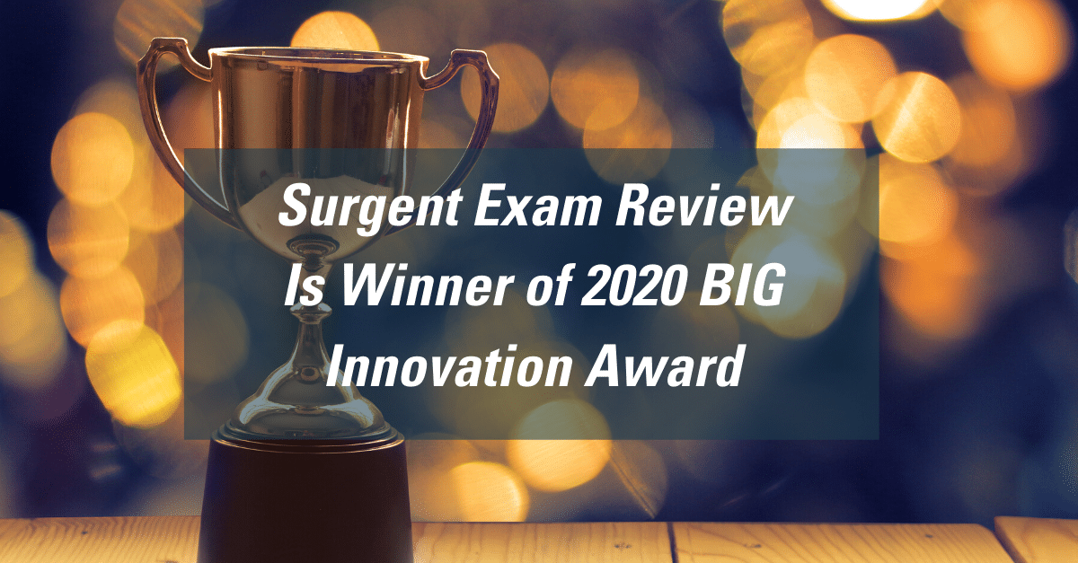 Press release: Surgent Exam Review wins 2020 BIG Innovation Award